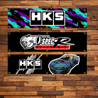 WinBanner 2x8 Fts HKS Racing Car banner Interior decoration Race car Tapestry printed Flag