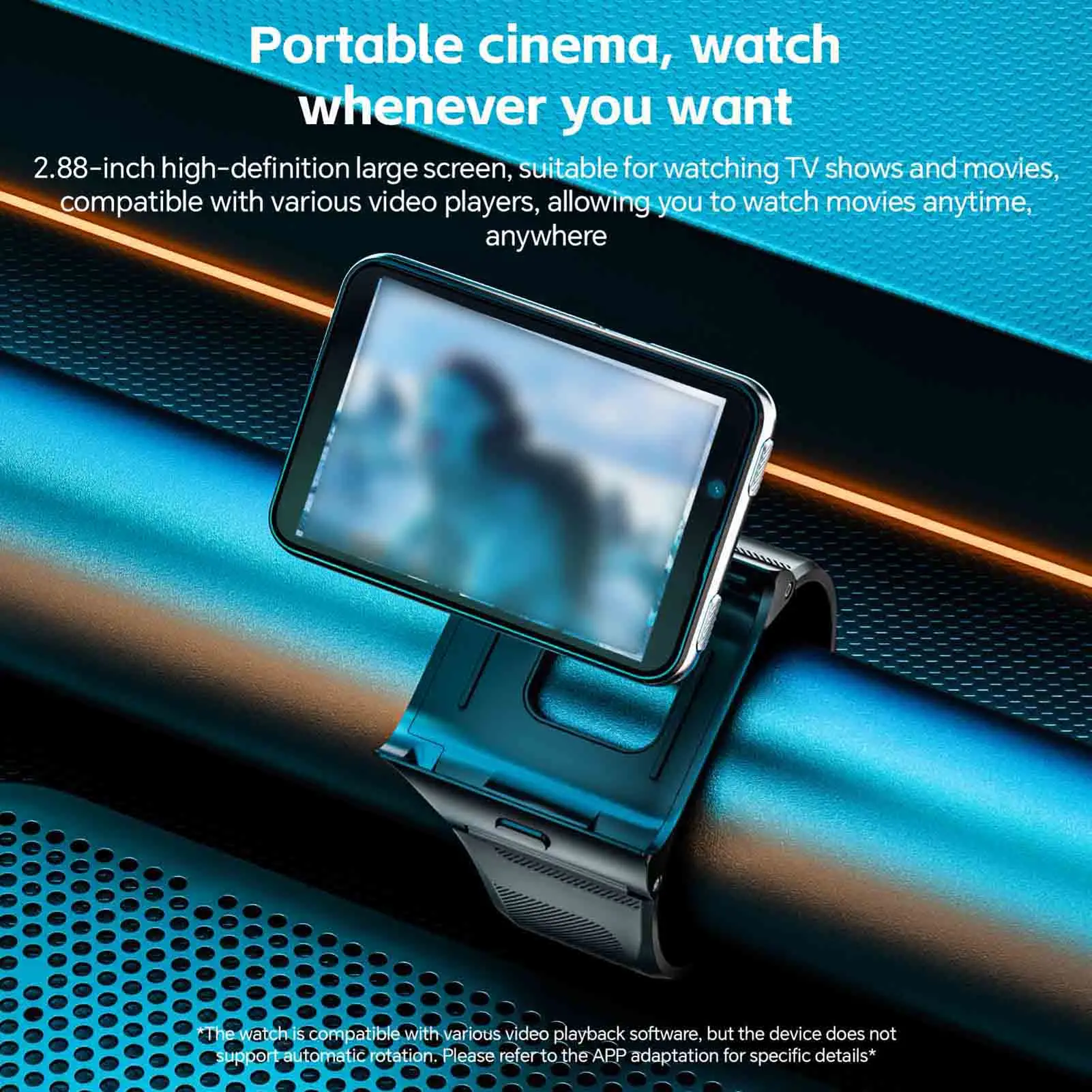 Digital Watch with Dual Cameras Supporting 4G/5G Compatible with Android 11 System 6GB RAM 128GB ROM GPS Support 1500mAh Battery