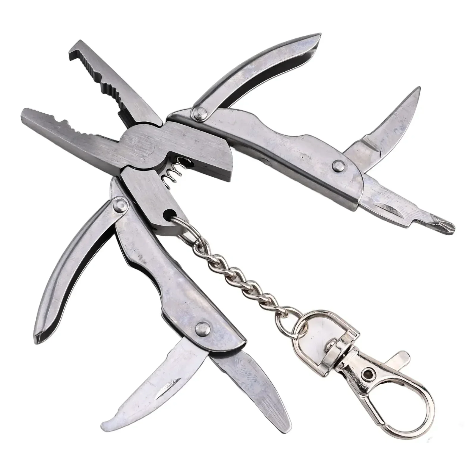 Keychain Plier Camping Multi Tool Portable Screwdriver Wire Cutter Lightweight Multi Hand Tools Camping For Out Camping