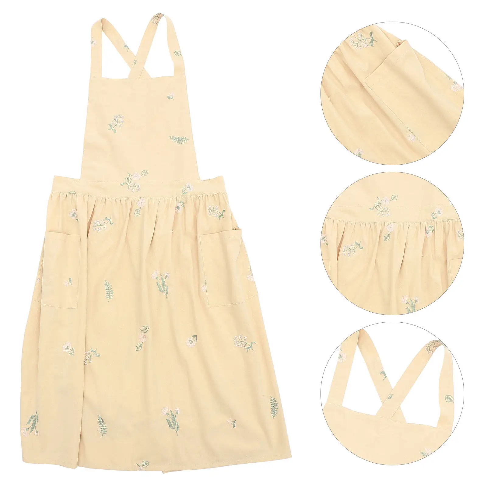 

Фартук поварской универсальный с карманами для выпечки, для кухни, дома, ресторана, пекарни, садоводства, практичный и удобный