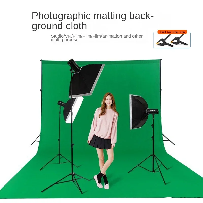 Photography Backdrops 3x10m Chromakey Button Image Matting Green Background Cloth Photo Wallpaper Prop Photography Accessory