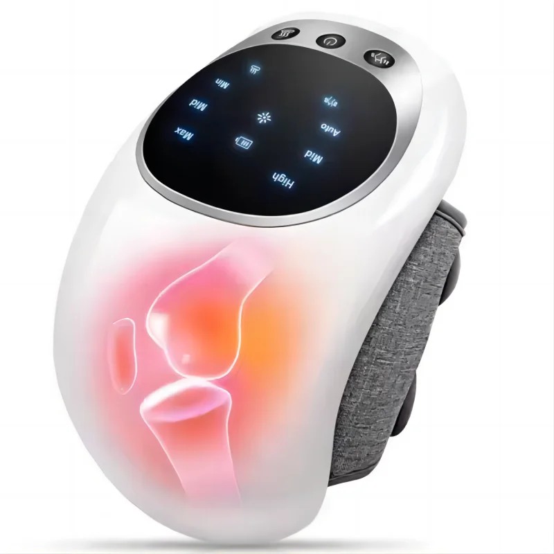 Smart Knee Massager Infrared Heat and Vibration Relief Pain for Swelling Stiff Joints Stretched Ligament and Muscles Injuries