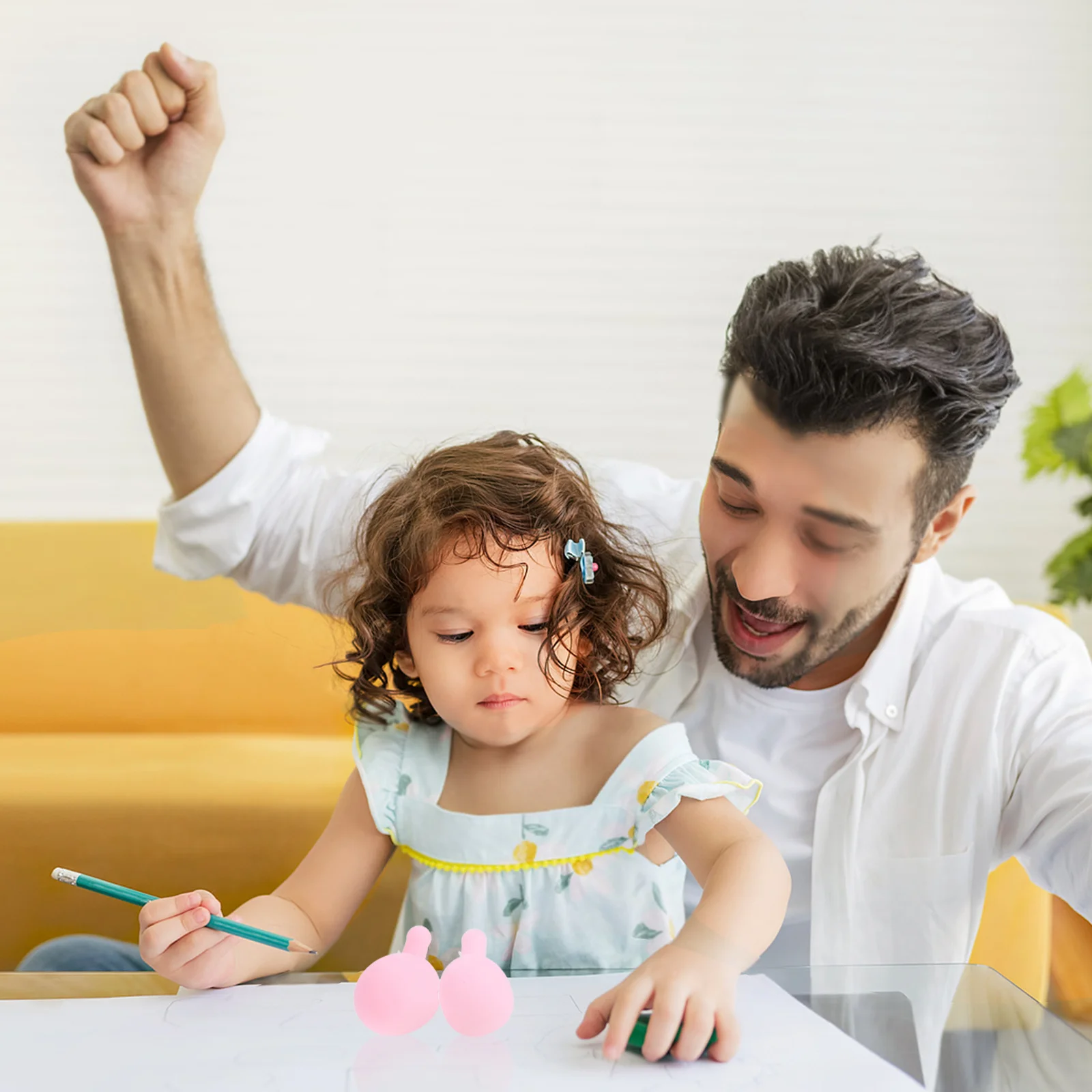 12 Stück Press-Blaseneinsatz, rosa Silikon-Innenkern, Ersatzbälle, DIY-Blasenblasen-Squeeze-Einsätze für Stressabbau und