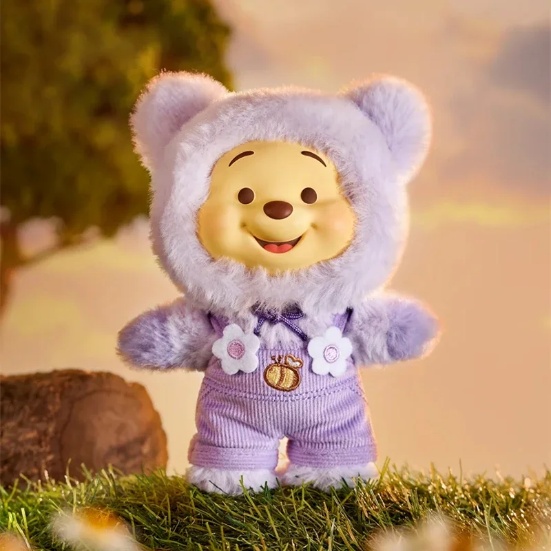 Winnie the Pooh Blind Box Plush Keychain - Vinyl Soft Stuffed Candy-Colored Bear Toy, Surprise Collectible Gift for Kids