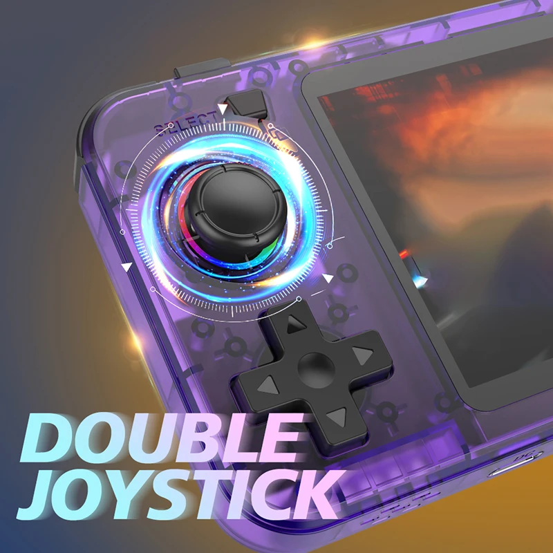 Console de jeu vidéo Portable rétro R36H, écran IPS de 3.5 pouces, 128 go, 3000 mAh, système Linux Open Source, lecteurs portables pour garçons, cadeau