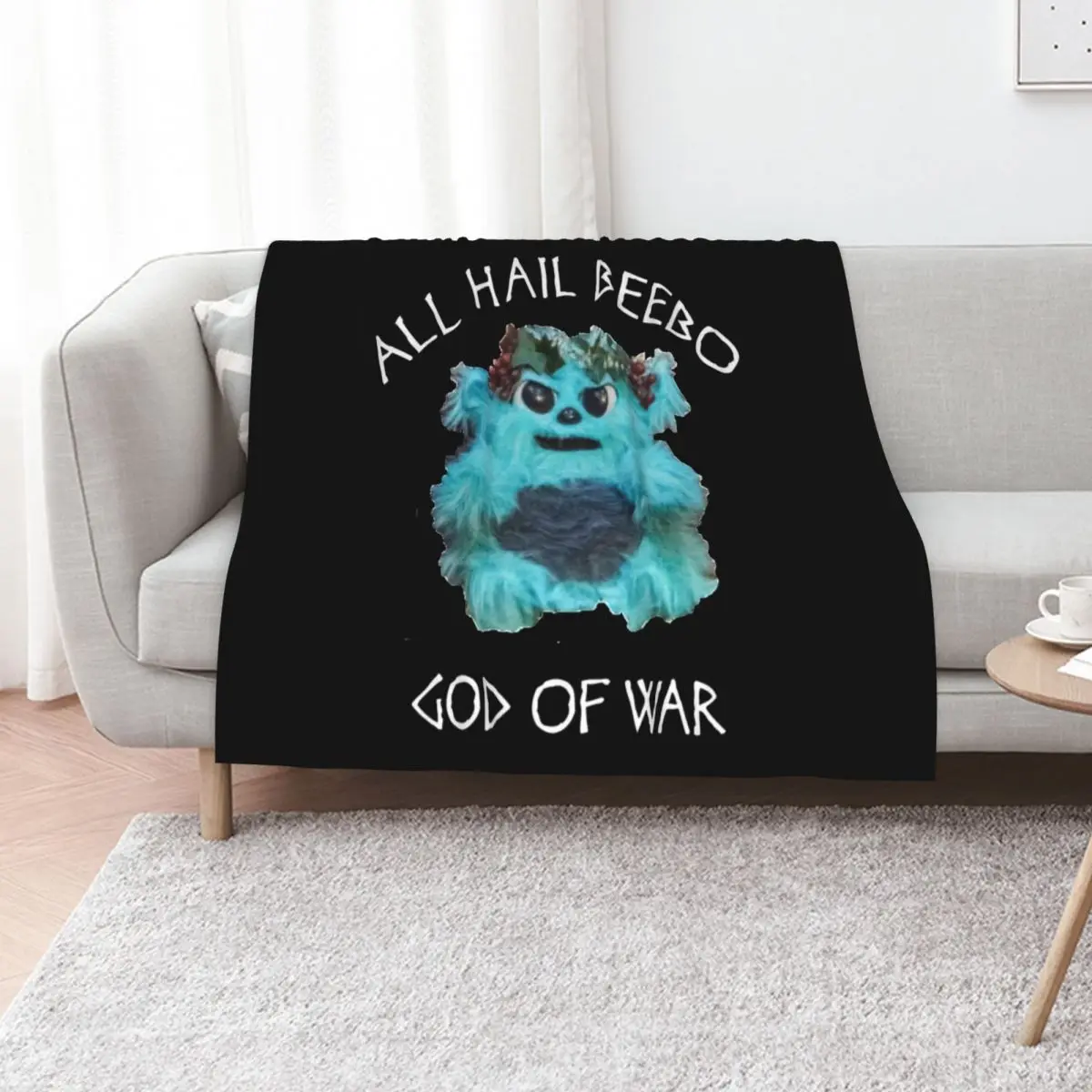 All Hail Beebo Throw Blanket Soft For Decorative Sofa Multi-Purpose for sofa Hair Thins Blankets