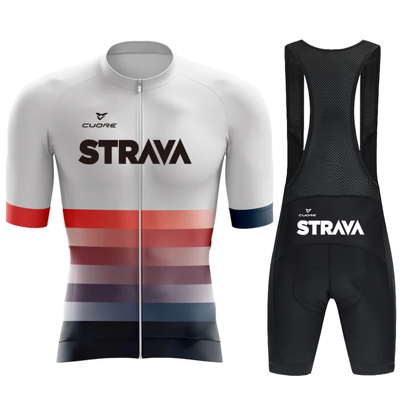 CUDRE STRAVA Men's Cycling Set Man Short Sets Mountain Bike Jerseys Sports Clothing Cycle Wear Bicycle Mtb Equipment Summer Suit