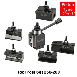 6Pcs BXA Size Piston Type Quick Change Tool Post Holder 250-200 Set for 10