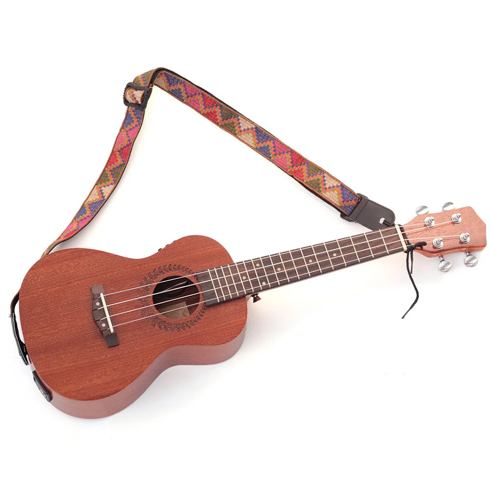 

1 set Fashionable Ukulele Shoulder Strap Bohemian Style Creative Practical Durable String Instrument Accessories