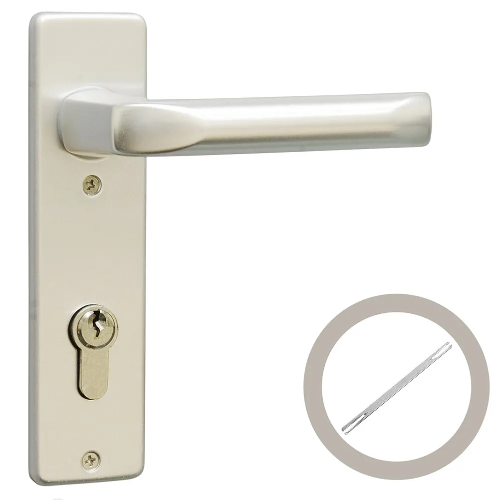2Pcs 8x8x140mm Spare Door Handle Spindle Rod Easy Install Grooved Iron Core Secure Lock Mechanism for Old Style Door Knobs