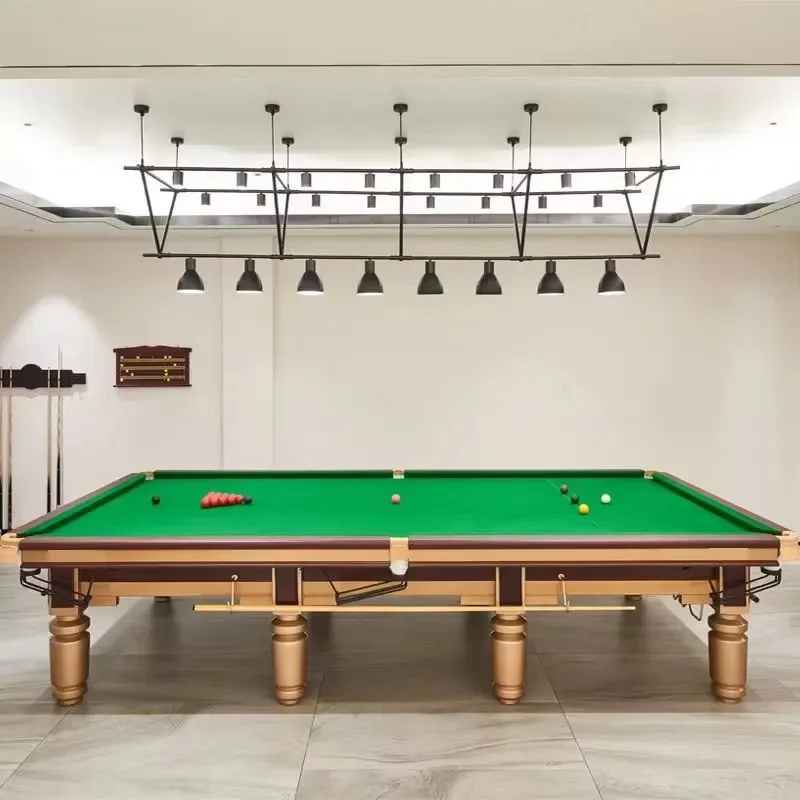 Professional 12ft Snooker Table Emerald Cloth 4.5cm Slate Bed Oak Structure Full Match Set Competition Size Billiard Table