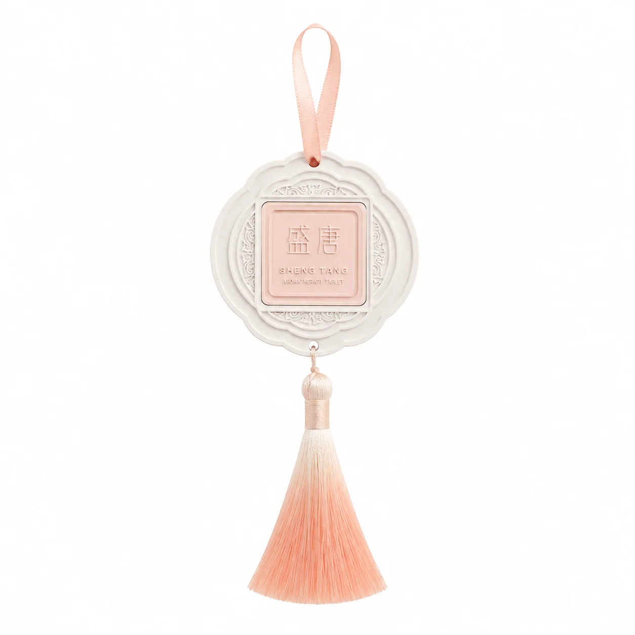 Chinese Style Plaster Aroma Stone Hanging Ornament Tassel Fragrance Diffuser for Car Closet Home Decor