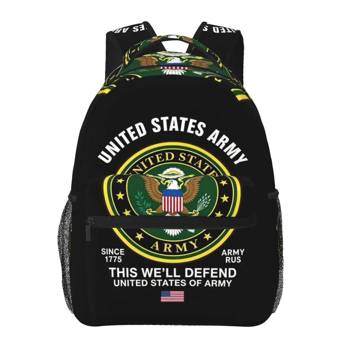 USA Navy Army And Air Force Emblem Backpacks Boys Girls Bookbag Students School Bags Cartoon Laptop Rucksack Shoulder Bag