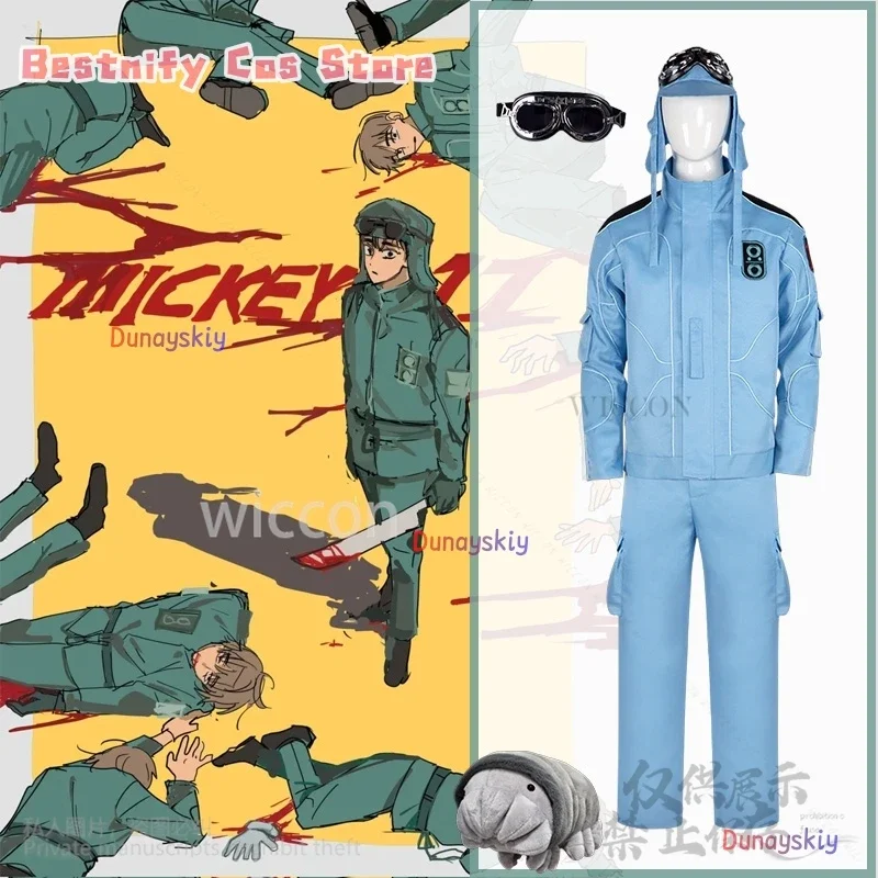 

Cosplay2025 Movies Mickey7 Cosplay Costume Science Fiction Film Mickey17 Uniform Set For Halloween Christmas Party Cos Customize
