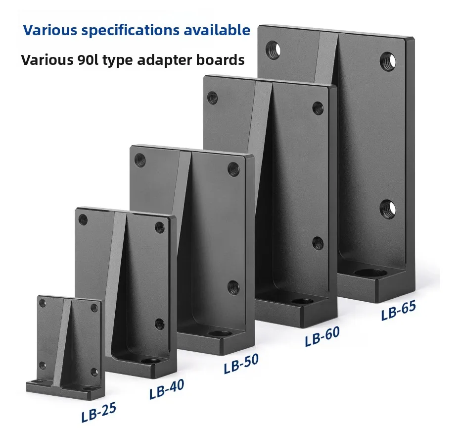 90 Degree Right Angle Adapter Plate Aluminum for Z Axis Optical Experiment 90° Slide Translation Mount