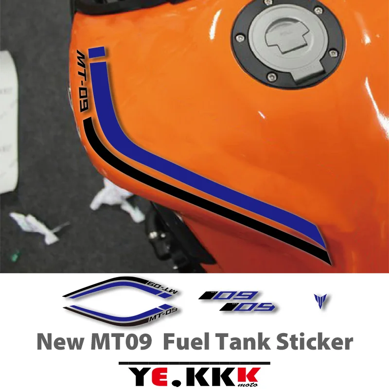 

New MT09 MT-09 Fuel Tank Sticker Decal Foil Pull Flower High Quality Cut Sticker Waterproof For YAMAHA MT09