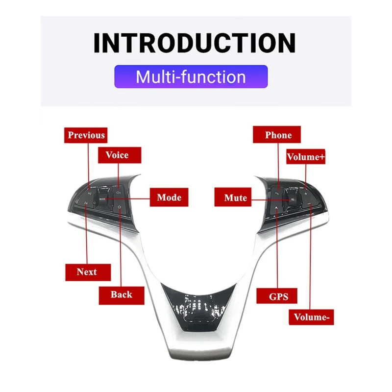 

Кнопки на рулевое колесо для Chevrolet Cruze 2015-2018, кнопка переключения громкости телефона, Функциональная панель переключения Gps