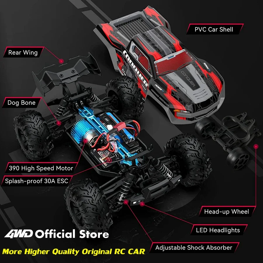 Voitures RC Brushless Tout-Terrain | Rapides et Performantes