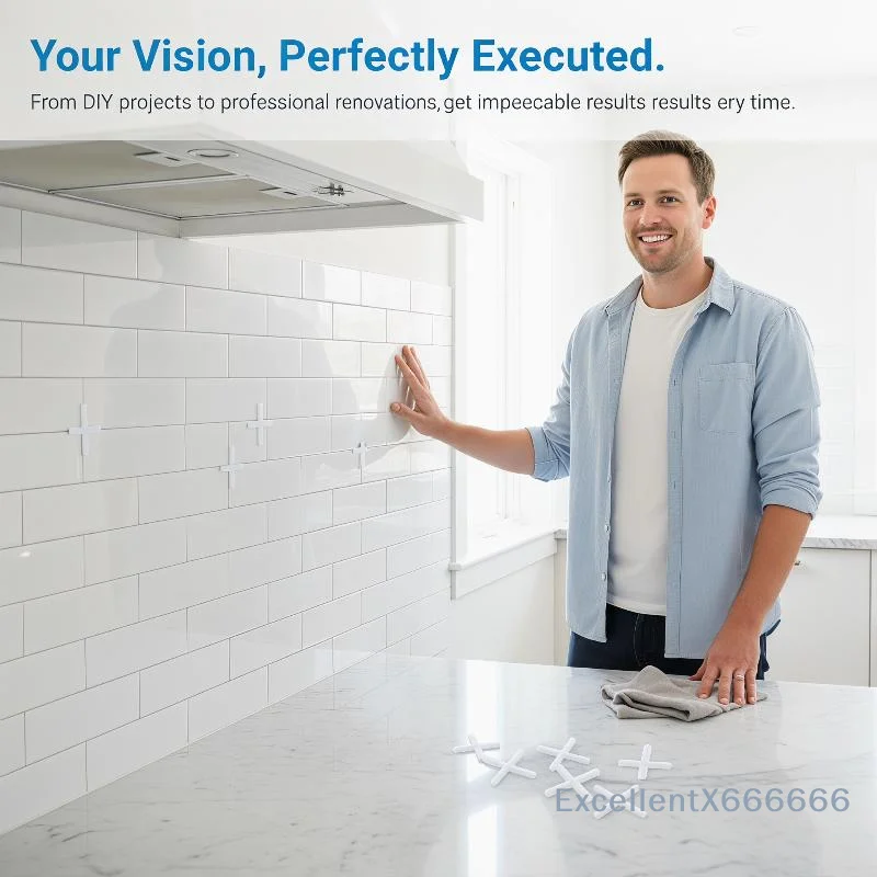 Tile Leveling Clip - Высокопрочные крестики-разделители для плитки, 1 упаковка,