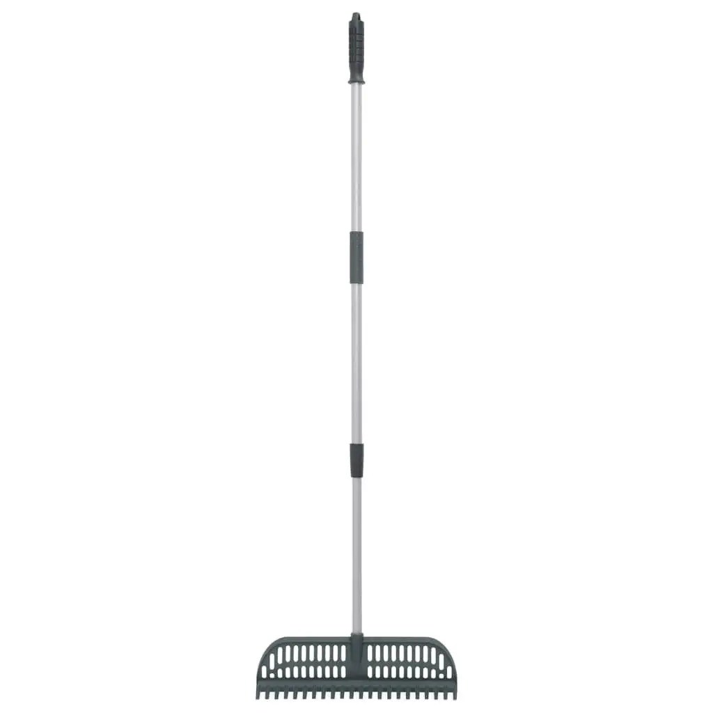 2-in-1 Dark Green Leaf Rake, 157cm Durable PP for Effortless Yard Cleanup