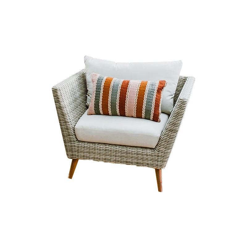 #Outdoor Sofa Courtyard Outdoor Garden Terrace Homestay Balcony Leisure Chair Vine Chair Furniture Combination
