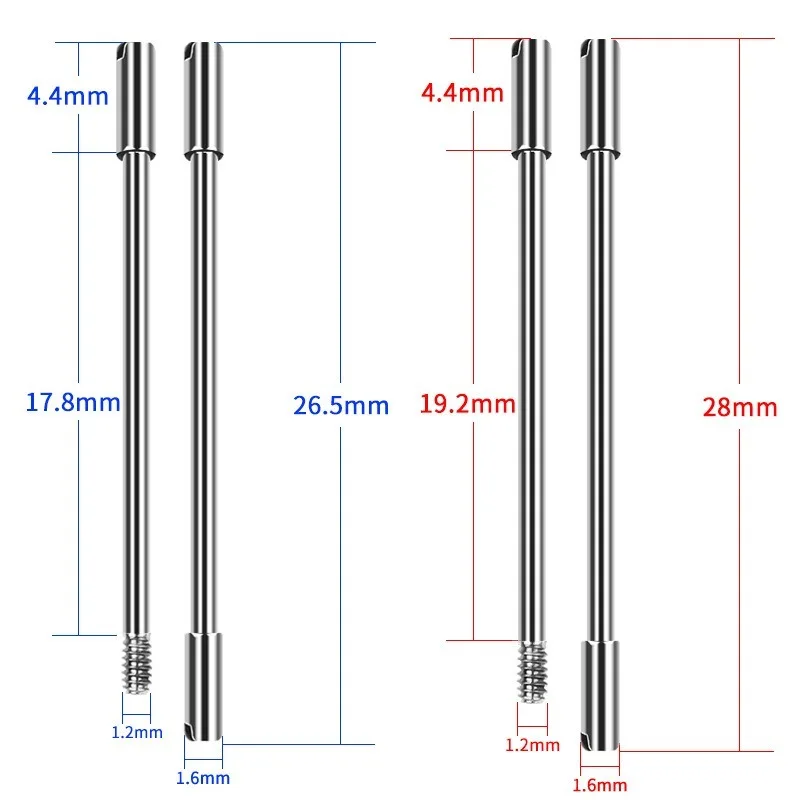 Stainless Screw Rod Replace Accessories Pins Screw Bar Kit Watch Band Connector Link for AP for Audemars Piguet Watchmaker Tools