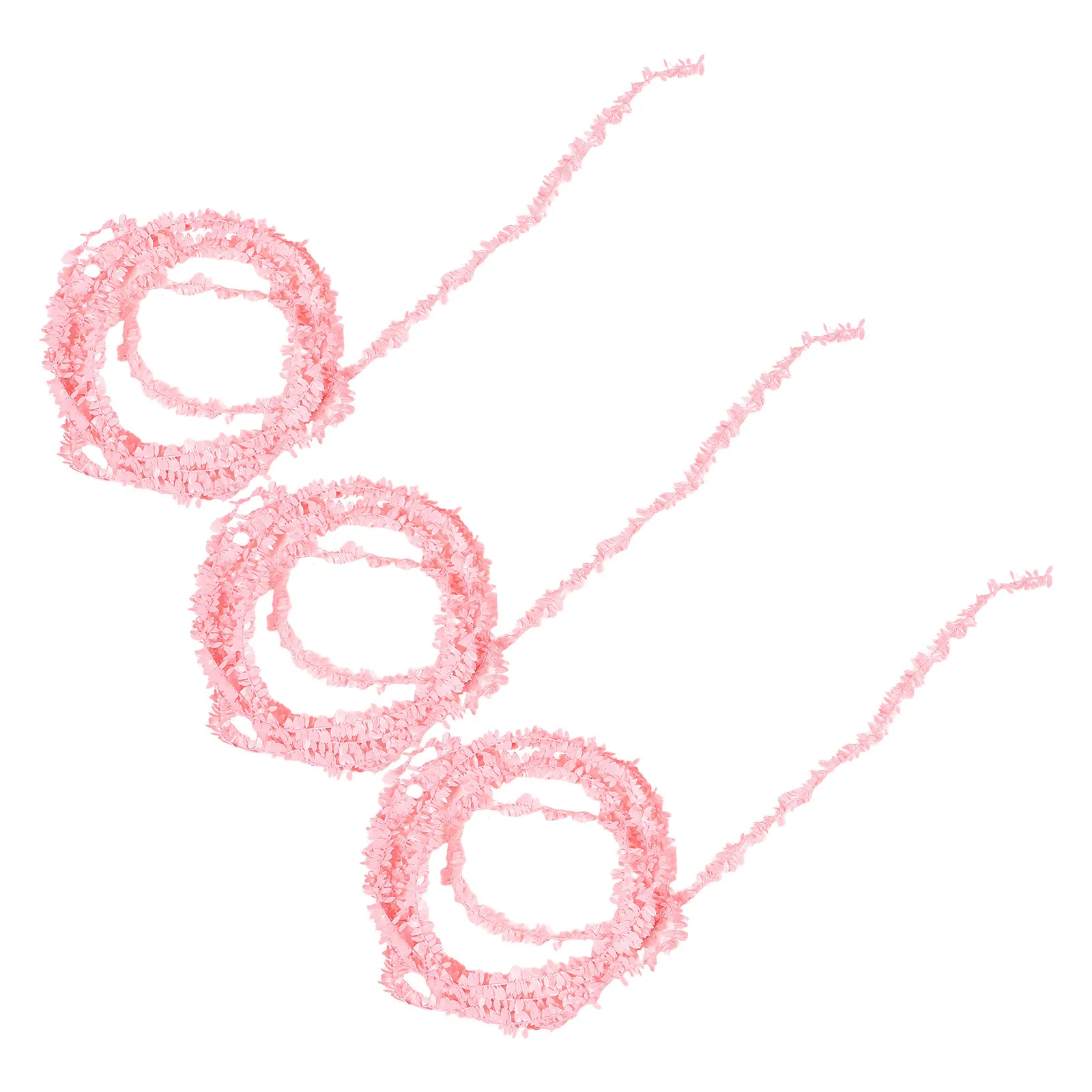 

3Pcs Wire Leaf Vine Artificial Decorative Leaf Garland 7.5m Flexible DIY Wedding Home Garden Party Faux Plant Silk Leaves