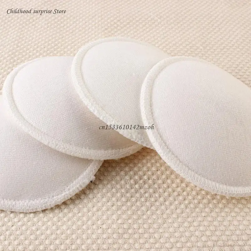 Almohadillas para pechos reutilizables para alimentación, para mamá lactante, transpirables y absorción, 4 Uds.