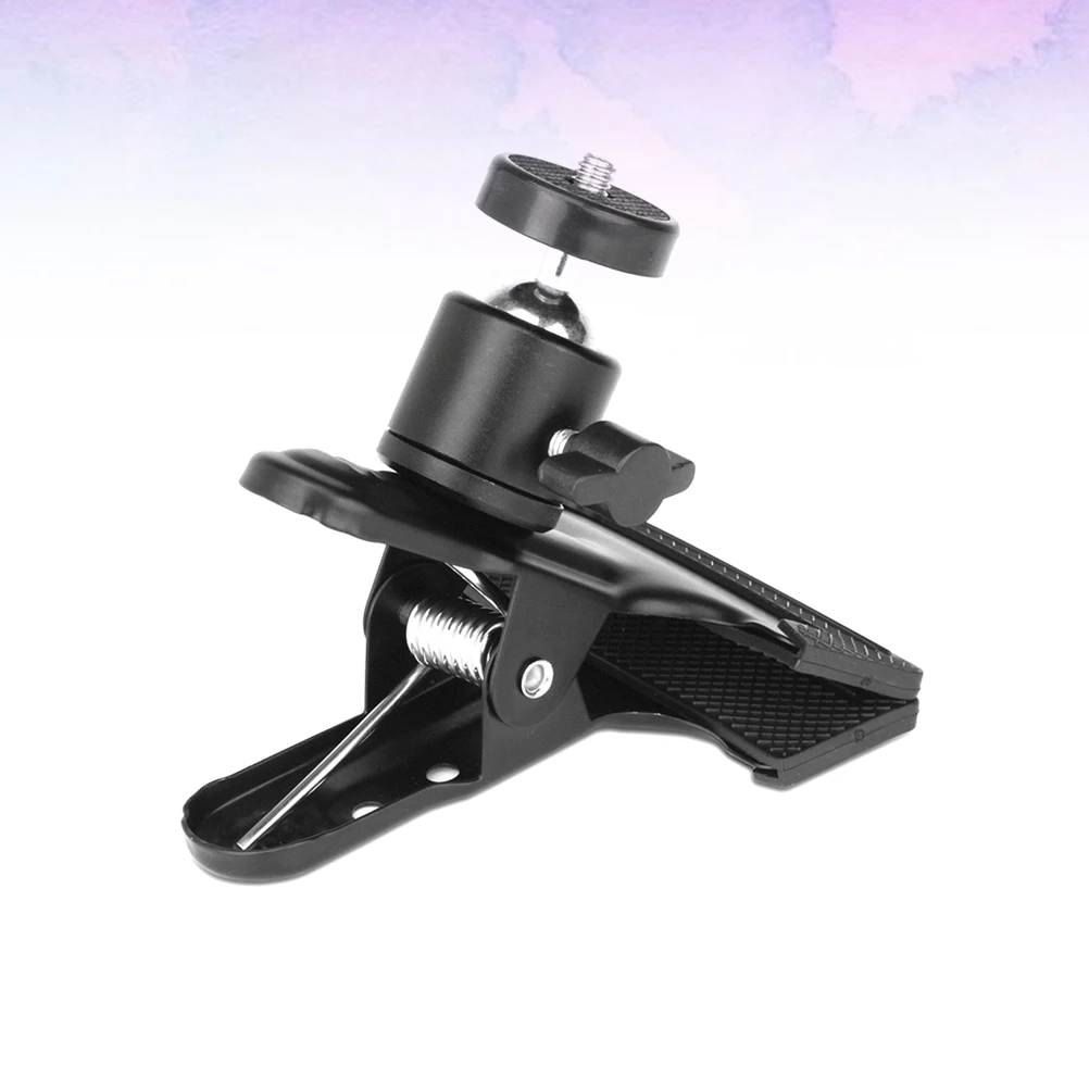 

1pc Action Camera Clamp Lightweight Small Size Jaw Clip Mount With 1/4 Screw For Outdoor Indoor Photography Studio Use