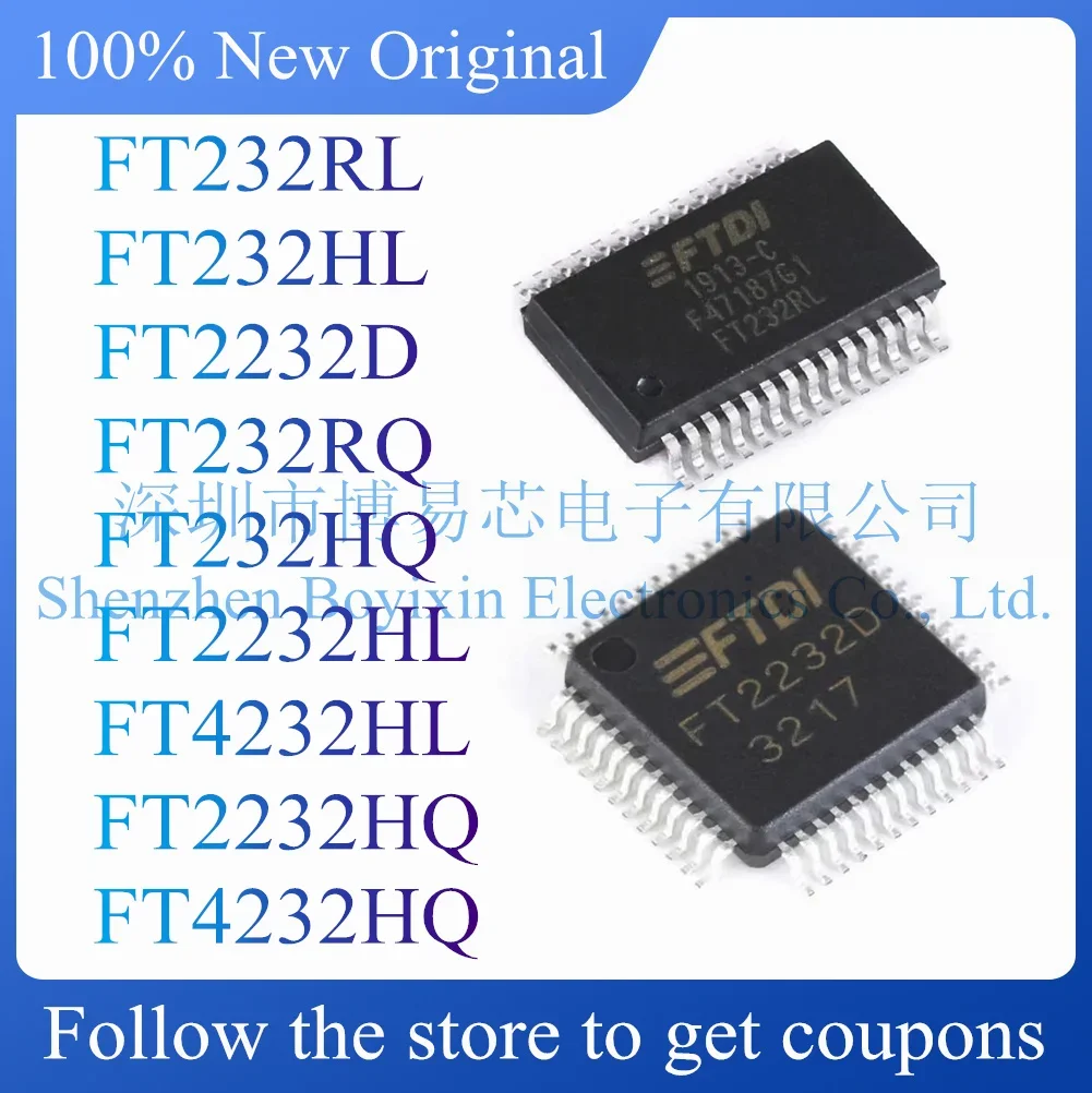 NEW FT232RL FT232HL FT2232D FT232RQ FT232HQ FT2232HL FT4232HL FT2232HQ FT4232HQ.Original Product.