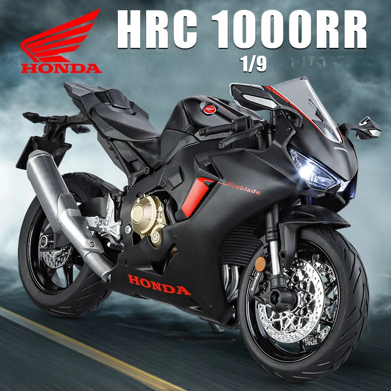 1:9 혼다 CBR 1000RR-R FIREBLADE SP 장난감 오토바이 모델 음악 라이트 합금 다이캐스트 차량 모델 장난감 컬렉션 어린이 선물