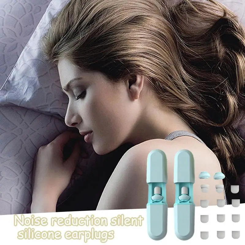 Ear Plugs For Sleeping Portable High Fidelity Concert Ear Plugs Noise Cancelling Earbuds With Boxes Sleeping Silicone Ear Plugs