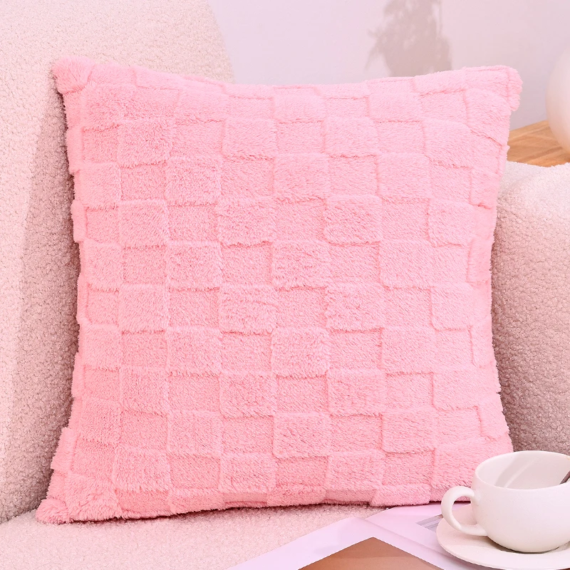 Homaxy Waffle Soothed Cotton Pillowcase Soft And Comfortable Plush Back Pillows Cosy And Tidy Cozy Pillowcase No Pillow Core