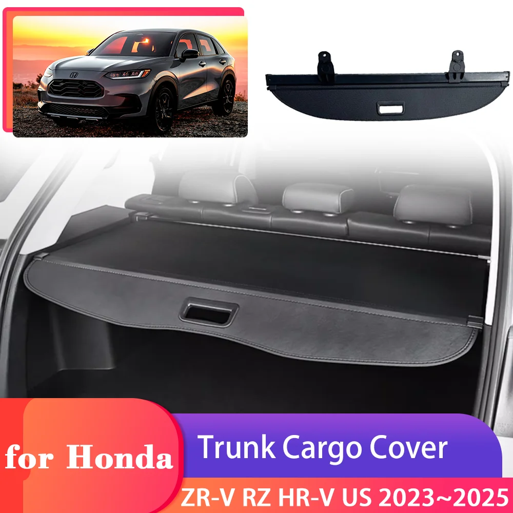 Car Trunk Cargo Cover for Honda ZR-V ZRV RZ HR-V US 2023~2025 2024 Luggage Security Shield Curtain Partition Privacy Accessories