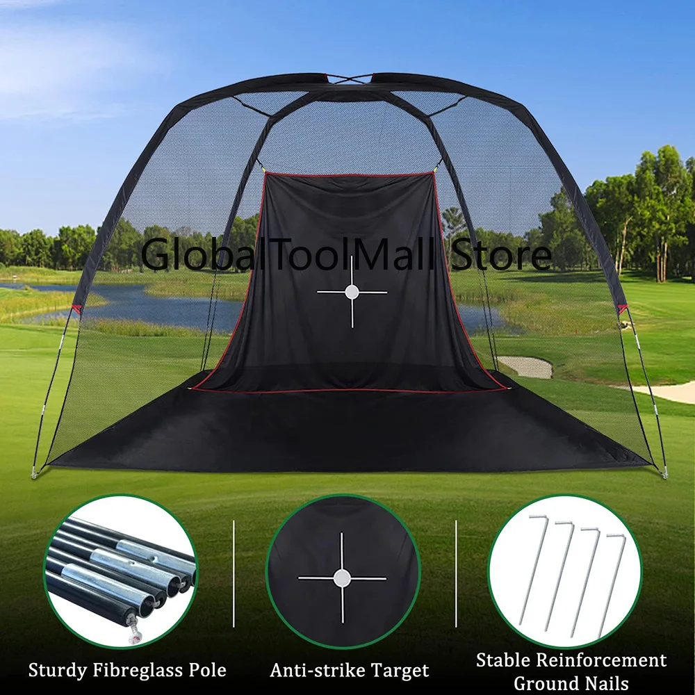 Factory Design Easy Setup and Transport Golf Practice Net Large Outdoor Golf Swing Practice Net With Target