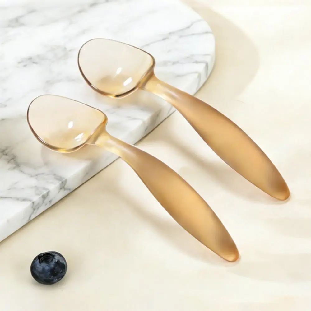 

Silicone Food Spoon Short Handle Soft Spoon Training Spoon BPA-Free High Temperature Resistance Learning To Eat Spoon Feeding