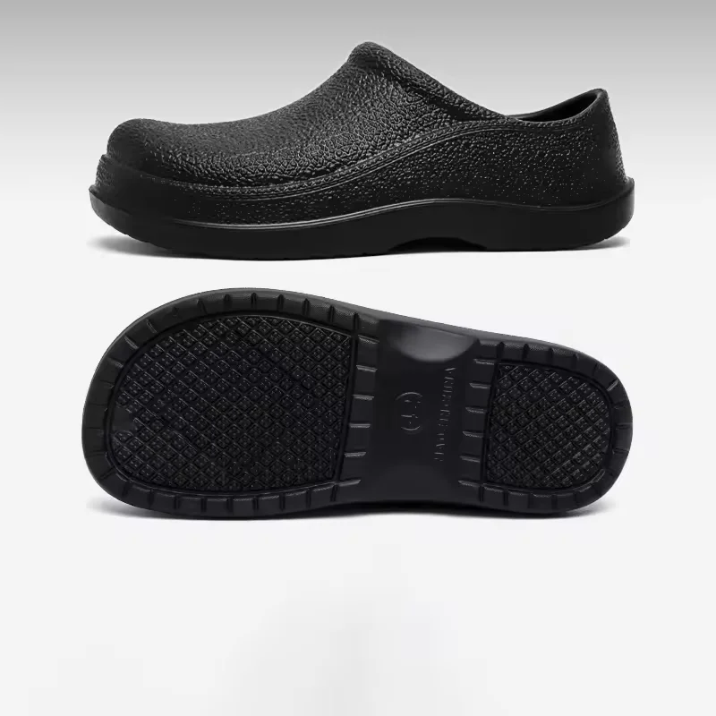 Men Chef Shoes Man Beach Summer Slippers Water-proof Oil-proof Kitchen Shoes EVA Non-slip Garden Clogs Hotel Work Shoe Sandal