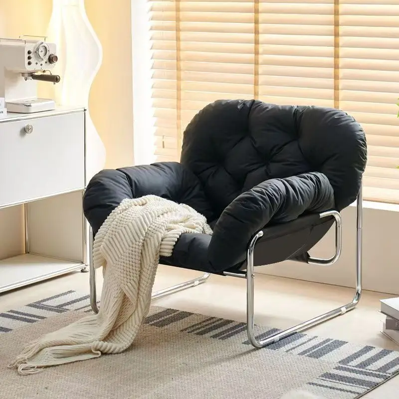 Single sofa chair, living room balcony wrought iron sofa