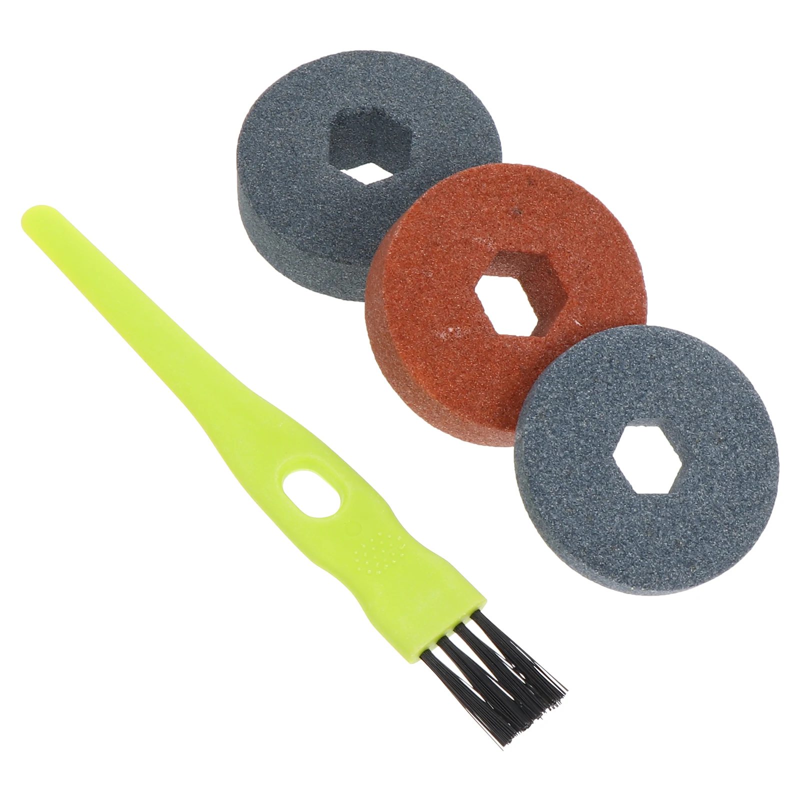 

4Pcs Plastic Steel Grinding Wheels Sharpener Accessories Polishing Wheel Set Lightweight Portable Knife Sharpening Tools