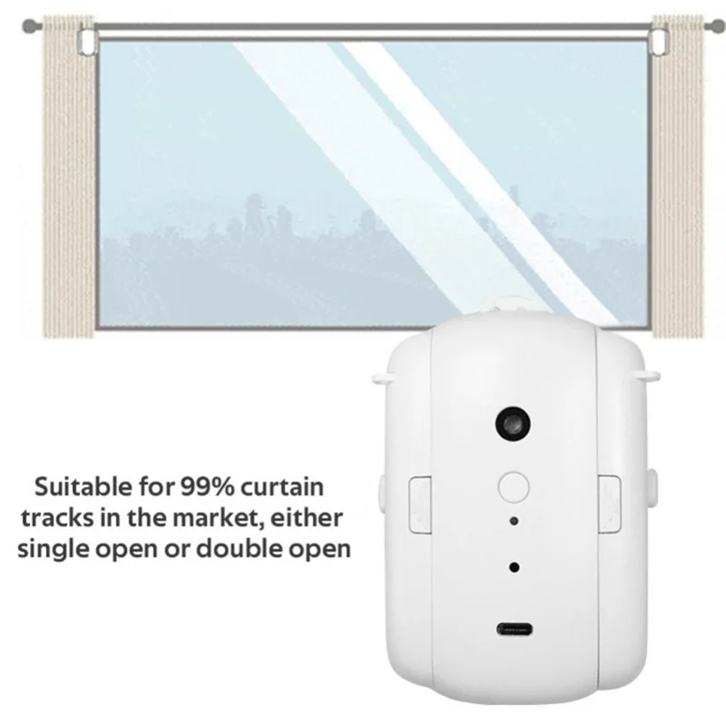 Aa63 quente tuya inteligente abridor de cortina automático bluetooth pista cortinas interruptor robô controle remoto para alexa google casa