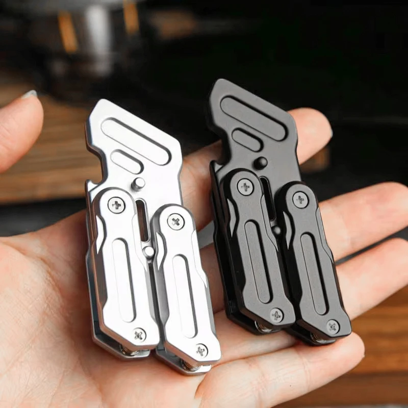 1 قطعة تململ المنزلق المدمجة EDC فتح الزجاجة متعددة الوظائف تململ المنزلق سبينر لعبة لتخفيف الضغط الهدايا