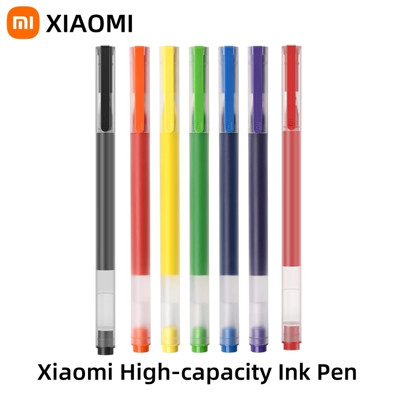 Original Xiaomi High-capacity Ink Pen 7 Color 0.5mm Xiaomi Pen Mi Pen Writing Pen For School Office Art Stationery Large Ink Pen