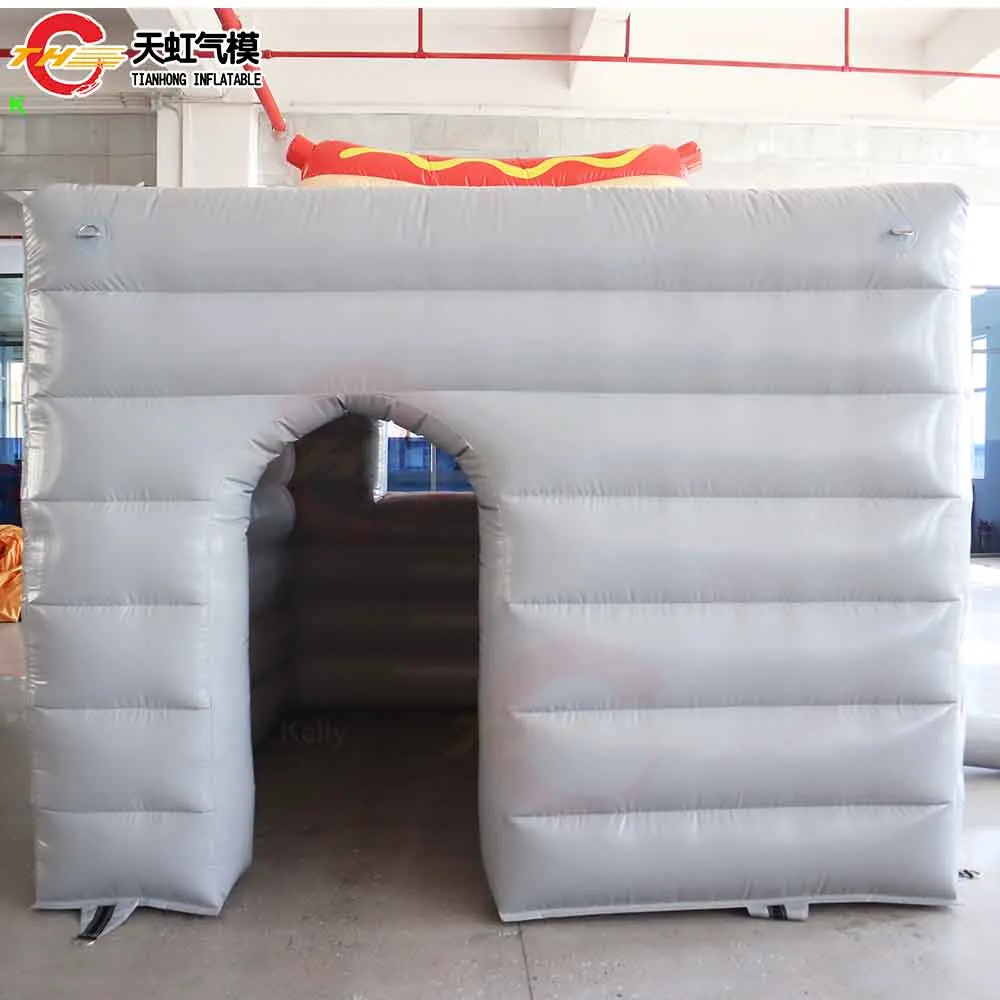 주문을 받아서 만들어진 팽창식 양보 대 부스 광고 핫도그 아이스크림 트럭 송풍기를 가진 팽창식 간이 건축물 사건 막대기 천막