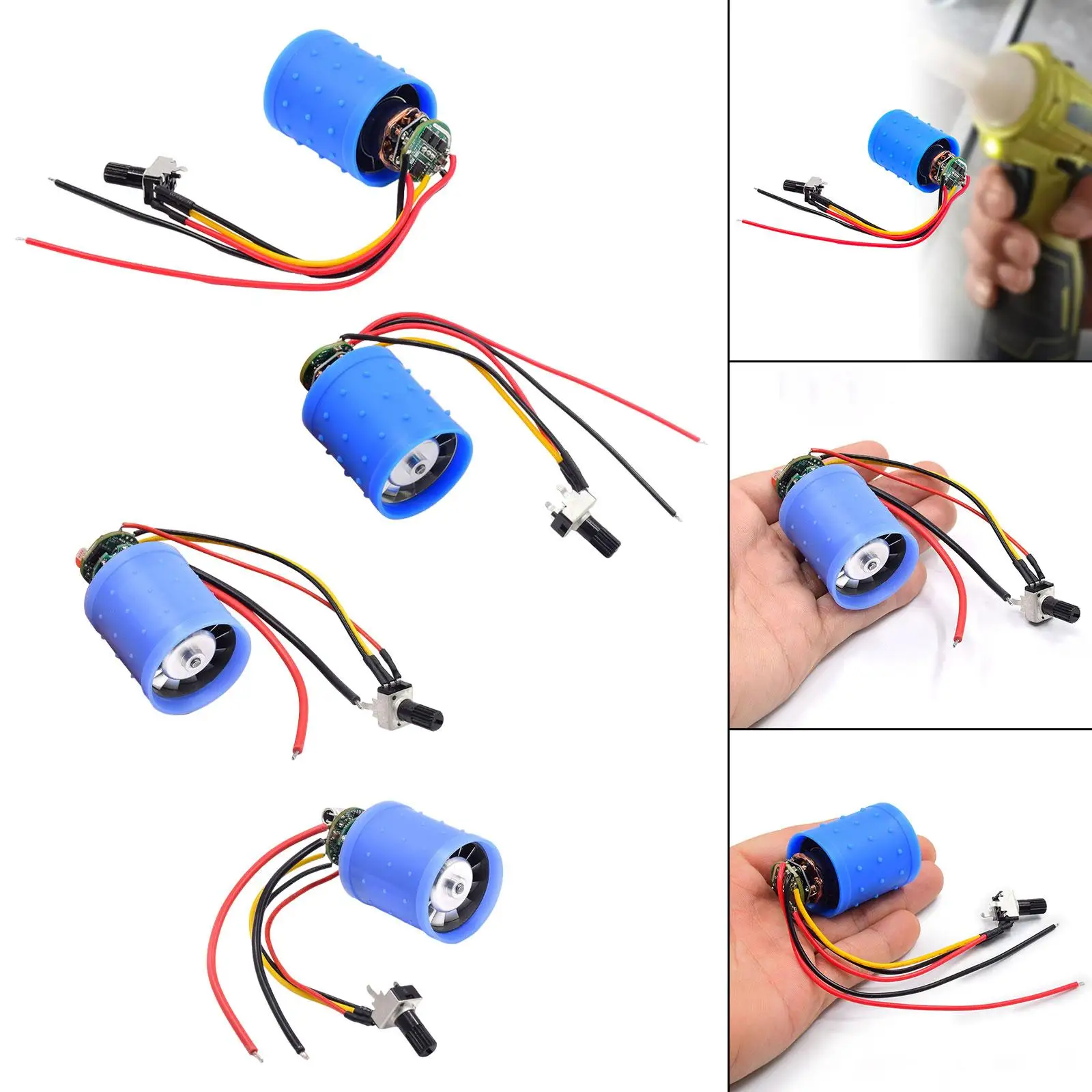 Parte di aggiornamento del mini motore brushless Accessorio fai-da-te Motore del ventilatore canalizzato micro brushless in metallo per progetto elettronico del sistema di raffreddamento