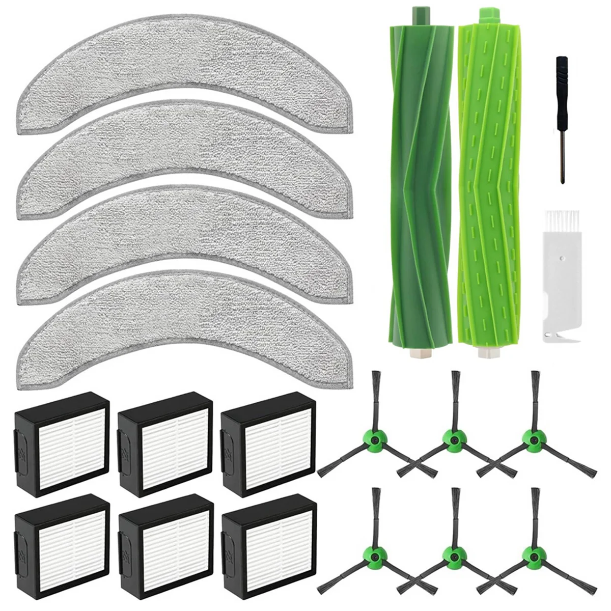 Ersatzteile für Combo J7+J9+ Hauptseitenbürste Hepa-Filter Mopptuch Zubehör