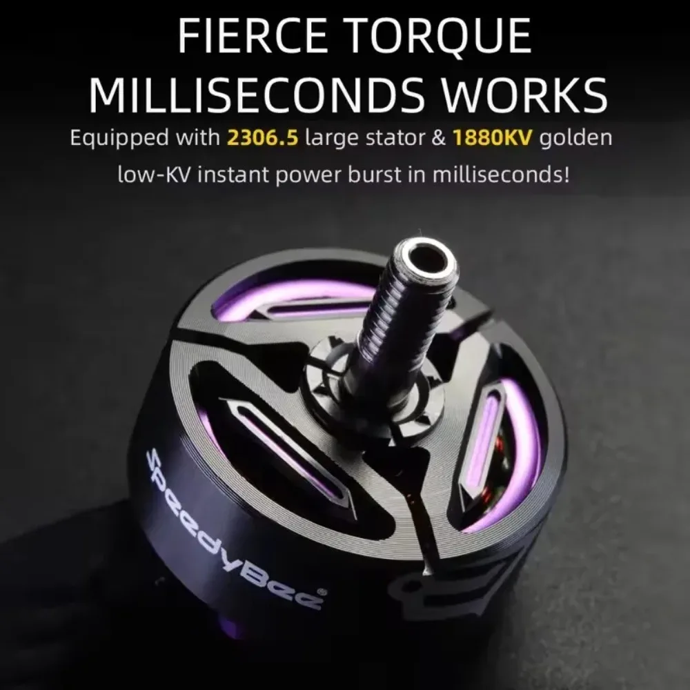 SpeedyBee BeeStorm 2306.5 PRO 1880KV Motor 34.6g 12N14P 4mm Shaft for 5