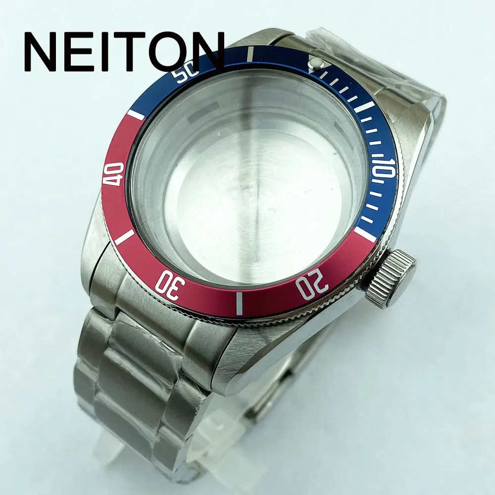 NEITON 41mm watch case ETA 2836 Miyota 8215 NH35/36 watch strap width 22mm