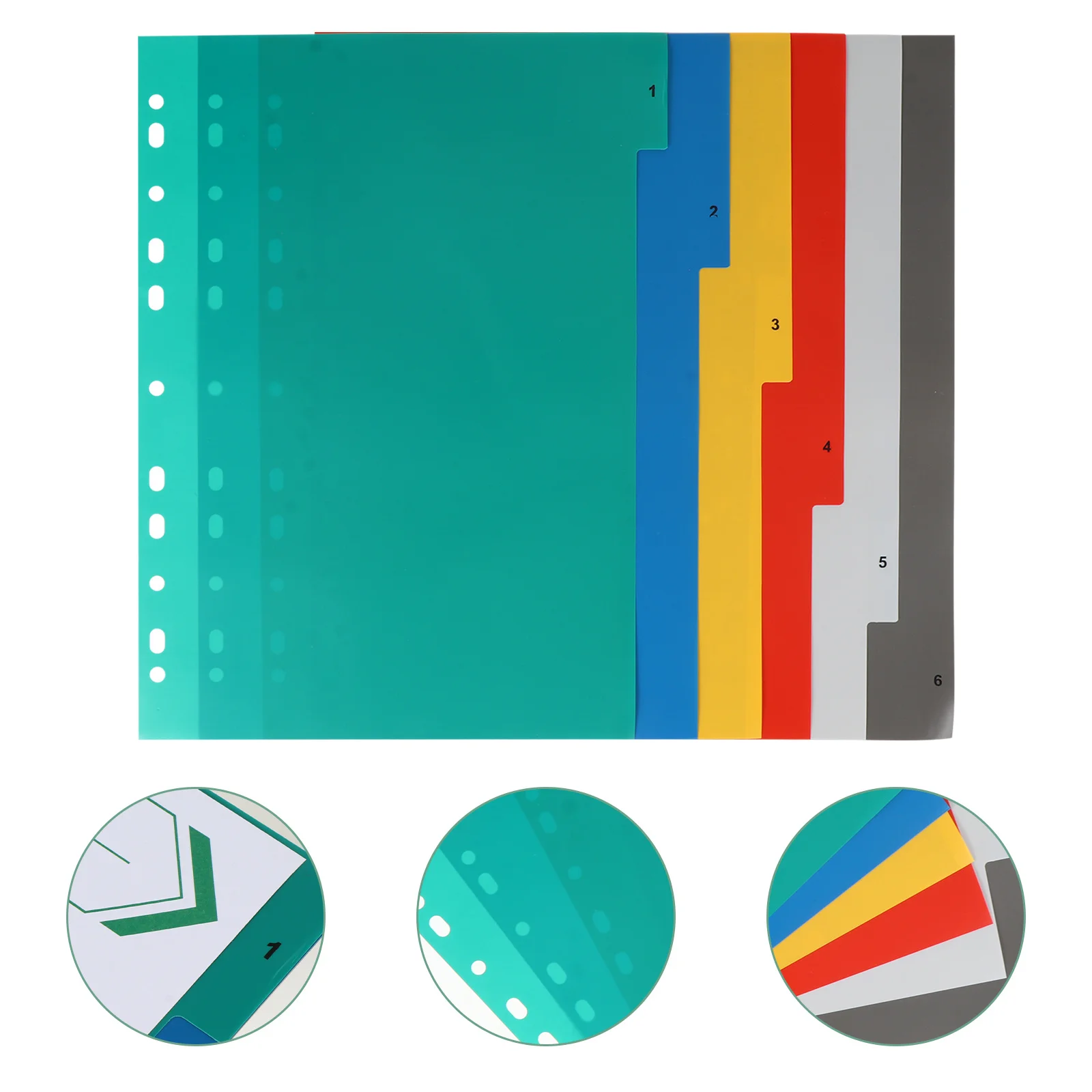 

Цветной полипропиленовый индексный разделитель страниц, 11 отверстий, разделители для переплета, классификационный органайзер для архивов, вставной разделитель для ноутбука