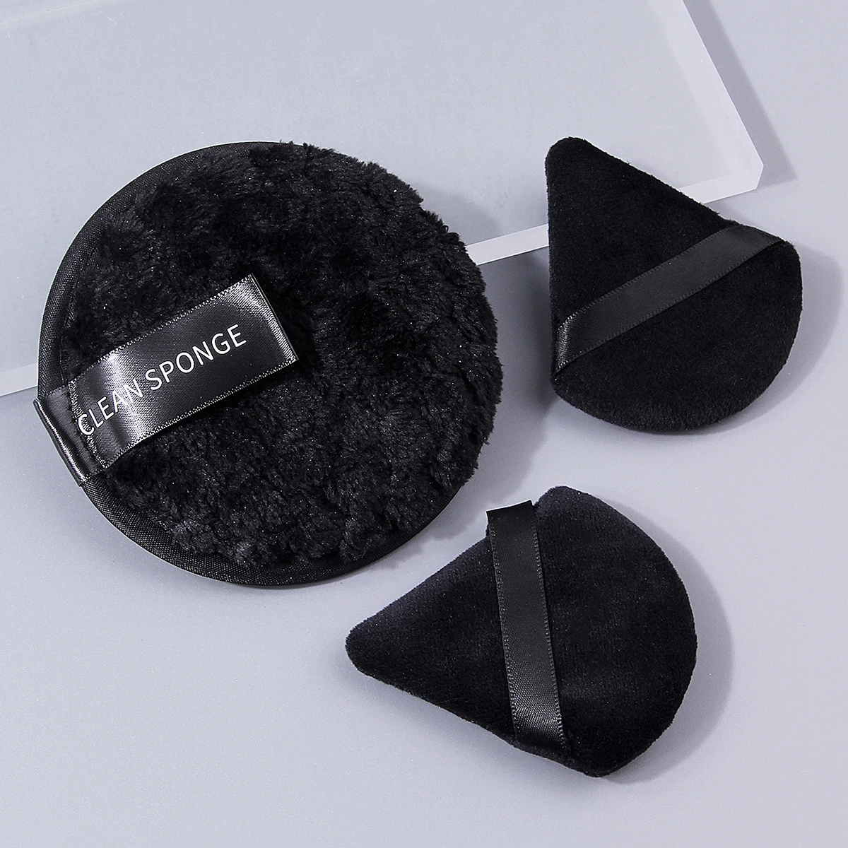 15 個のソフトファイバー毛多機能メイクブラシセット & 乾湿両用扇形/丸型パウダーパフ美容ツール