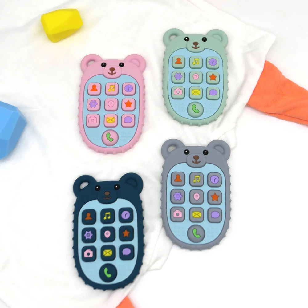 

Детские прорезыватели для мобильного телефона, силиконовые игрушки для прорезывания зубов, детские сенсорные развивающие игрушки, подарочный набор для ребенка, новый